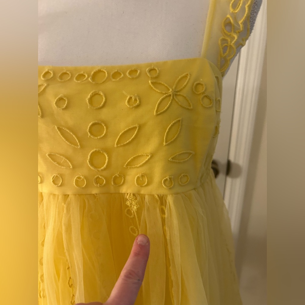 Anthropologie Let Me Be Eyelet Tulle Mini Dress NWT! - Picture 6 of 16